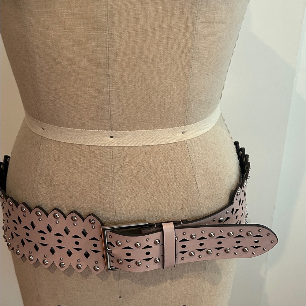 BCBGMaxAzria Pink Cutout Belt
